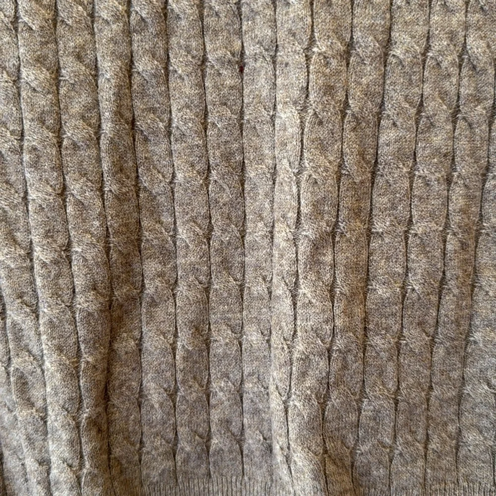 NWT Old Navy kids S TALL Brown Cable Knit preppy Sweater